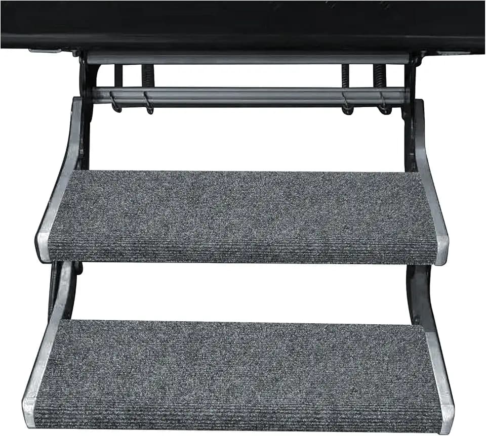 RV Step Covers 2 Pack, 18-23 Inch Wide RV Step Rug Camper Stair Cover for Manual & Electric RV Steps