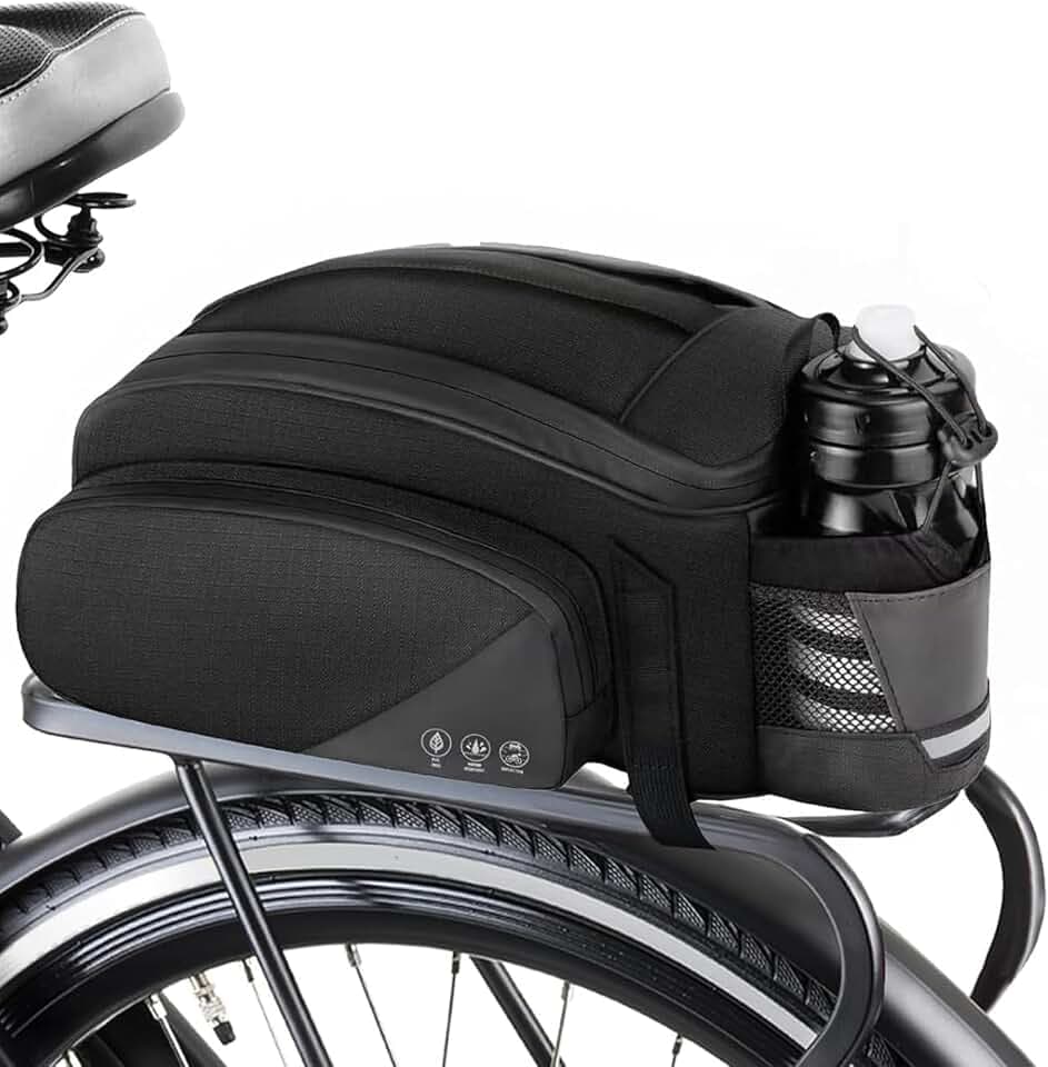 Bike Rack Bag,12L Waterproof Rear rack Trunk bags for bicycle