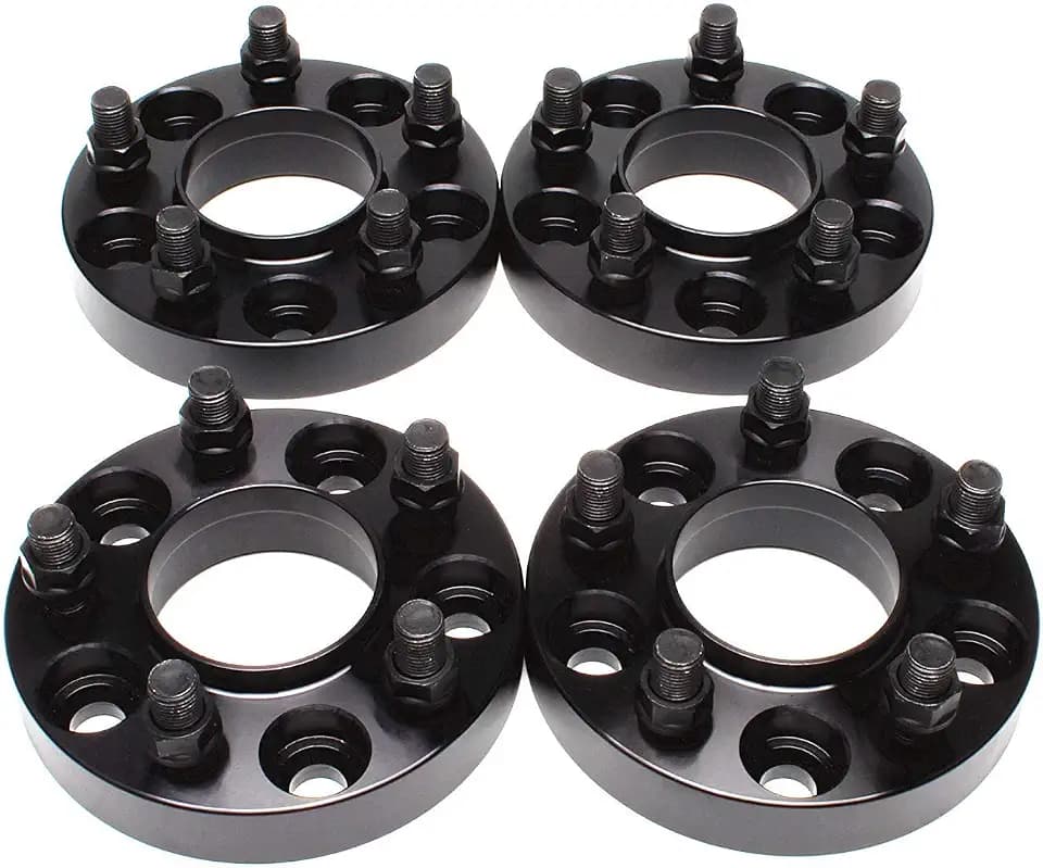 4PCS 5X4.5 Wheel Spacers 25mm 1 inch 5x114.3 Hub centric 70.5mm Hub Bore 14x1.5 Studs Compatible for 2015-2026 Ford Mustang EcoBoost 2020-2026 Explorer