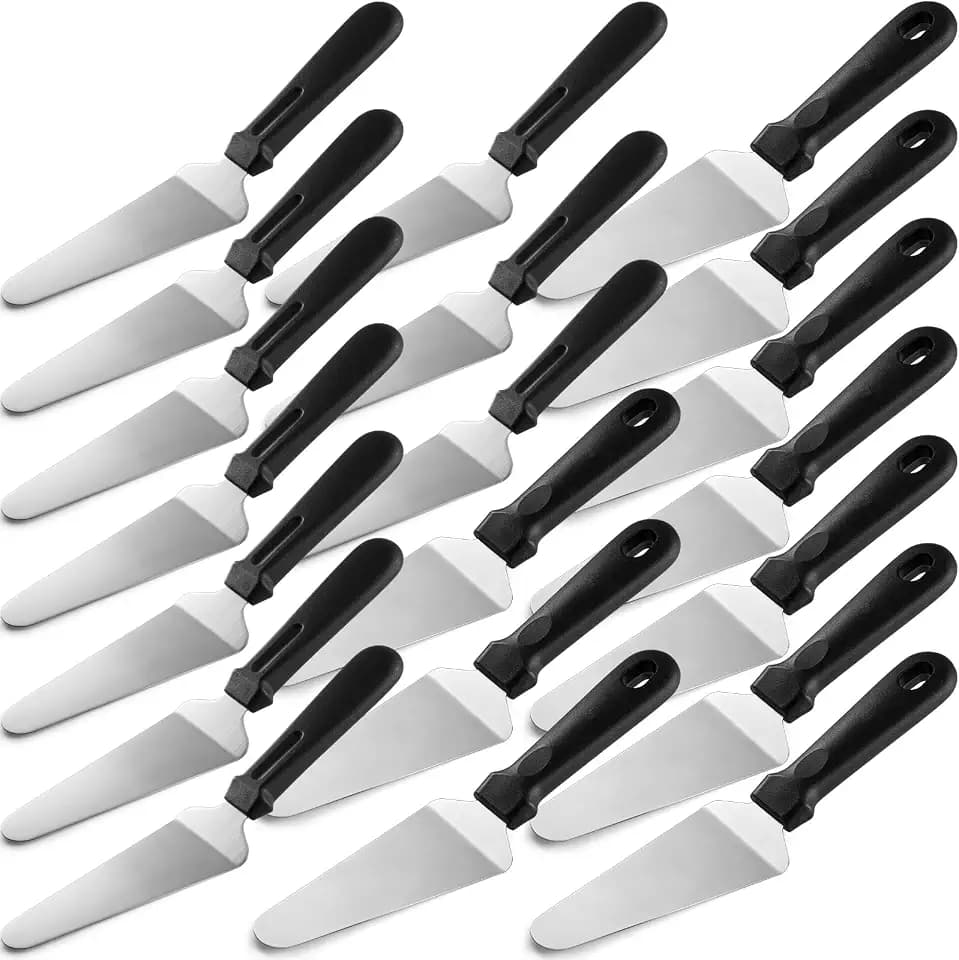 Zhehao 20 Pcs Pizza Spatula Bulk, Stainless Steel