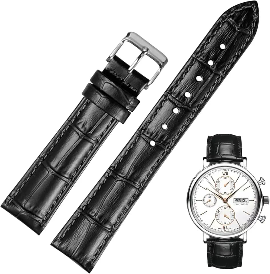 Quick Release Genuine Leather Watch Bands for Men Women 12-24mm