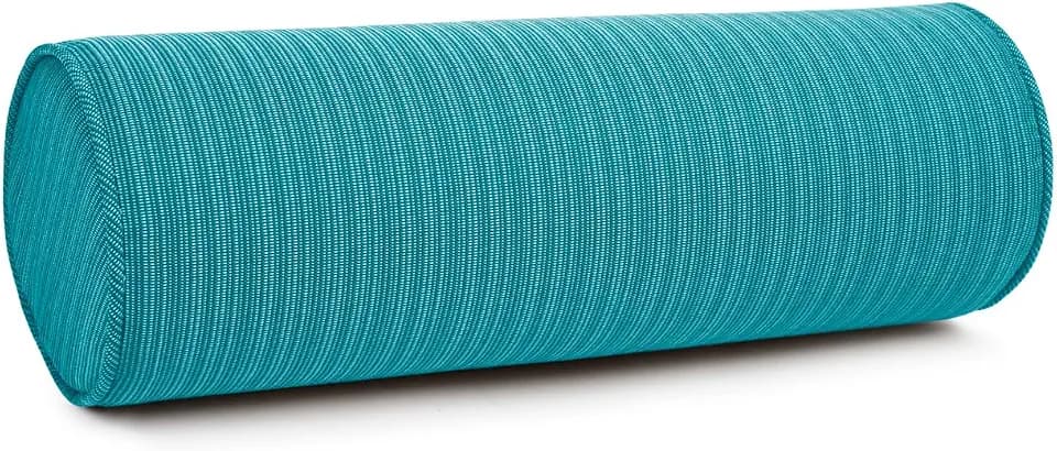 Sherry Kline Island Breeze Indoor/Outdoor Corded Neck Bolster Peacock 6"x 18" Set of 2
