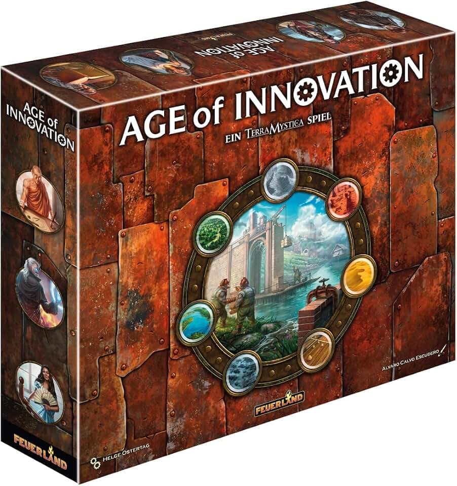 Feuerland Spiele 31024 Age of Innovation - Ein Terra Mystica Spiel, 1 Stück, Ab 14 Jahren, 1-5 Spieler