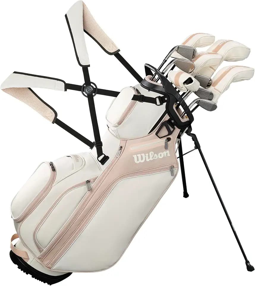 Wilson Women's Right Hand Aurora Complete Golf Set with Stand + Cart Bag
