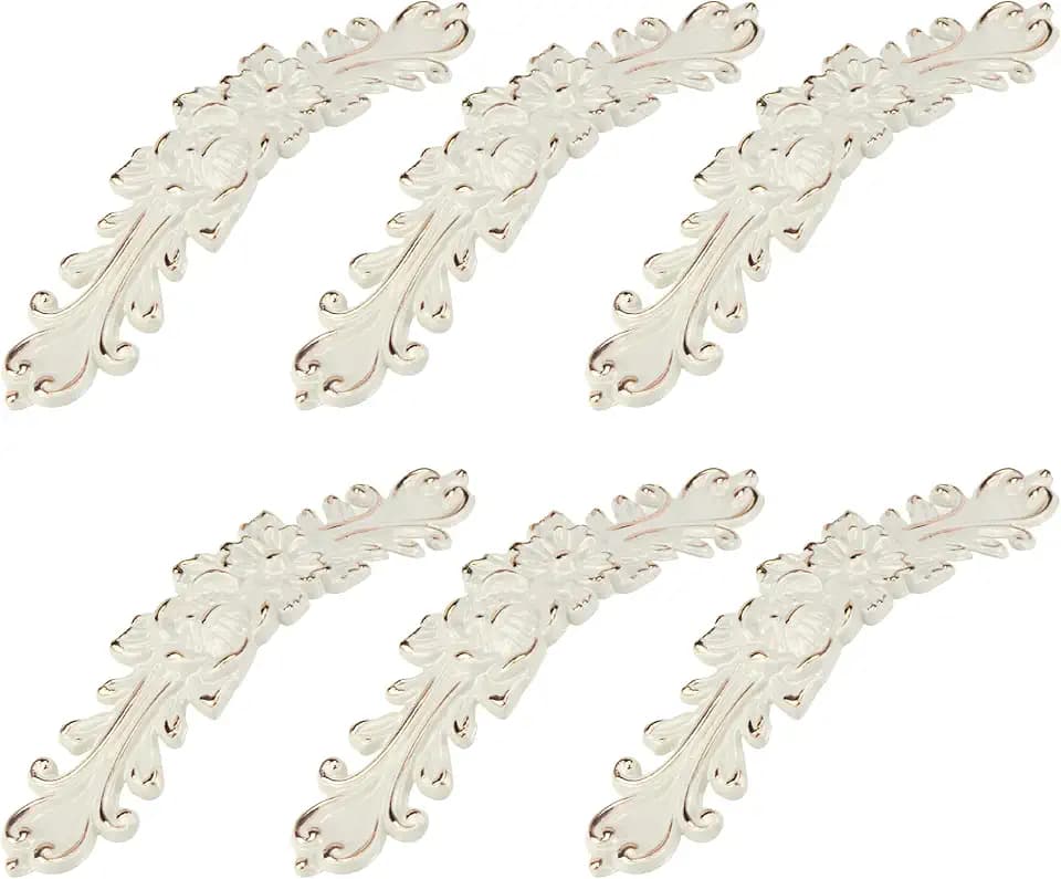 6Pcs 5" Hole to Hole Euro Rose Decorative Cabinet Pull Handles Pull