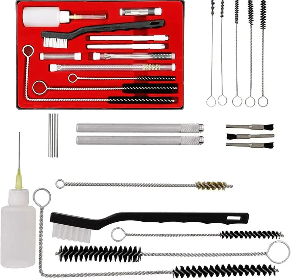 YUZES Spray Gun Cleaning Kit, 23-Piece Brush & Needle Set for Paint Guns