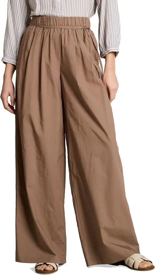 TOM TAILOR Damen Loose Fit Hose mit Bindegürtel 1049989