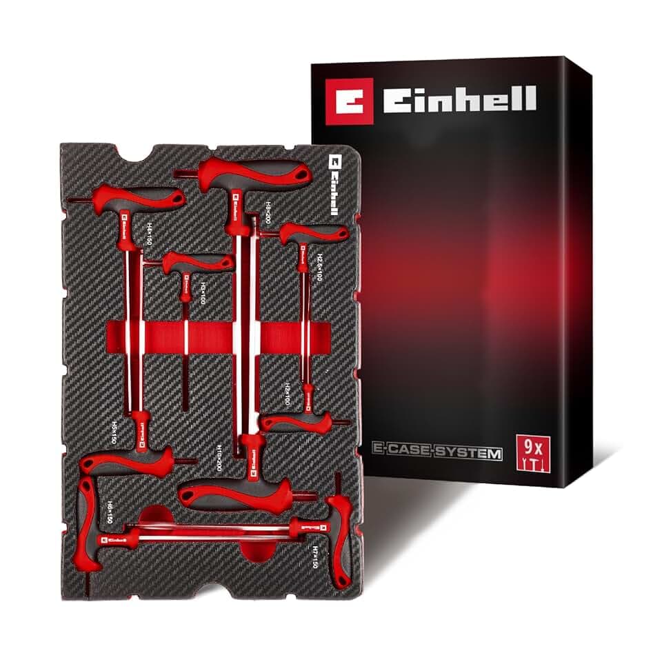 Einhell E-Case Werkzeugeinlage 9-tlg. T-Griff-Schraubendreher-Set