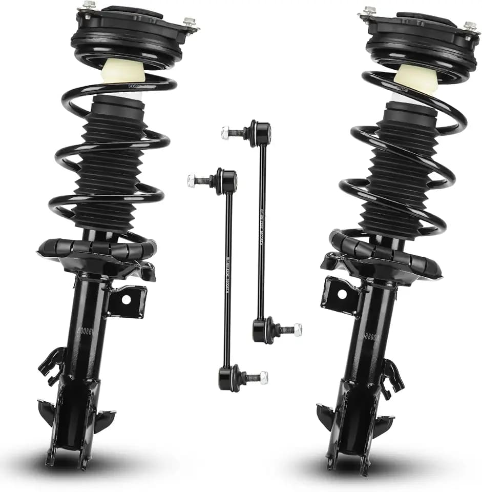 Front Struts Shock Absorber Sway Bar Links Kit Fit for Nissan Cube 2009-2014, Versa 2007-2011, Versa(Hatchback) 2012, Replace 172352 172351 K750098, 4Pcs
