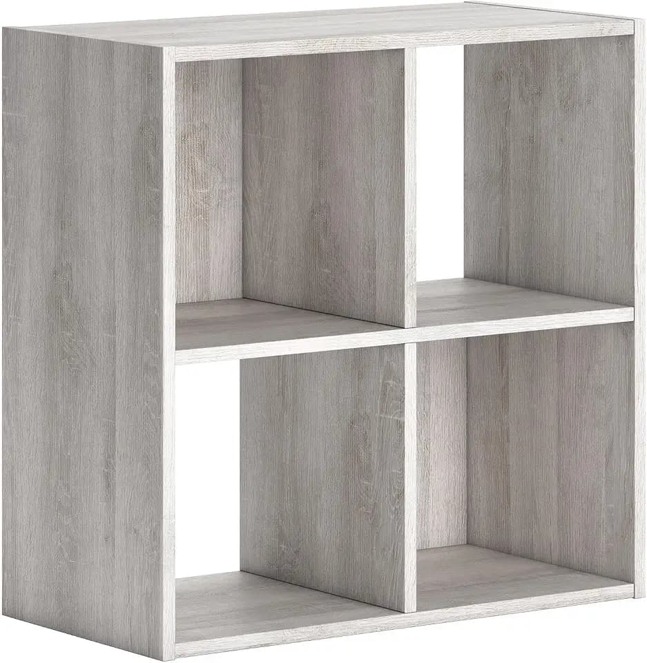 Signature Design by Ashley 4 Cube Storage Organizer, 24 in, Whitewash