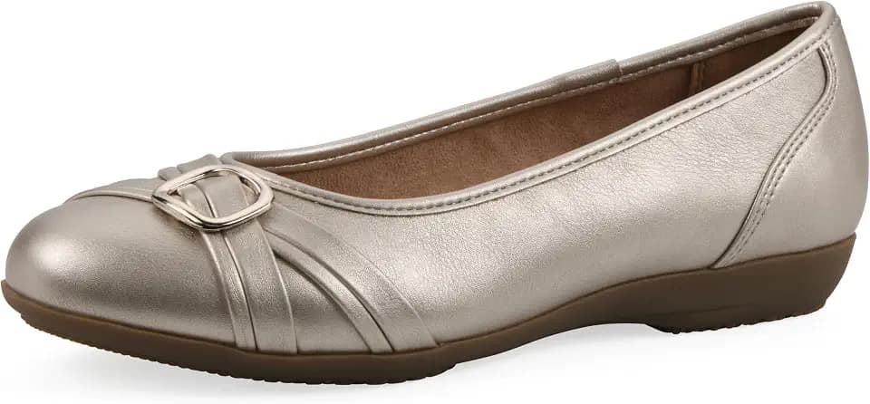 Cliffs by White Mountain Women's Cushioned Calming Ballet Flat