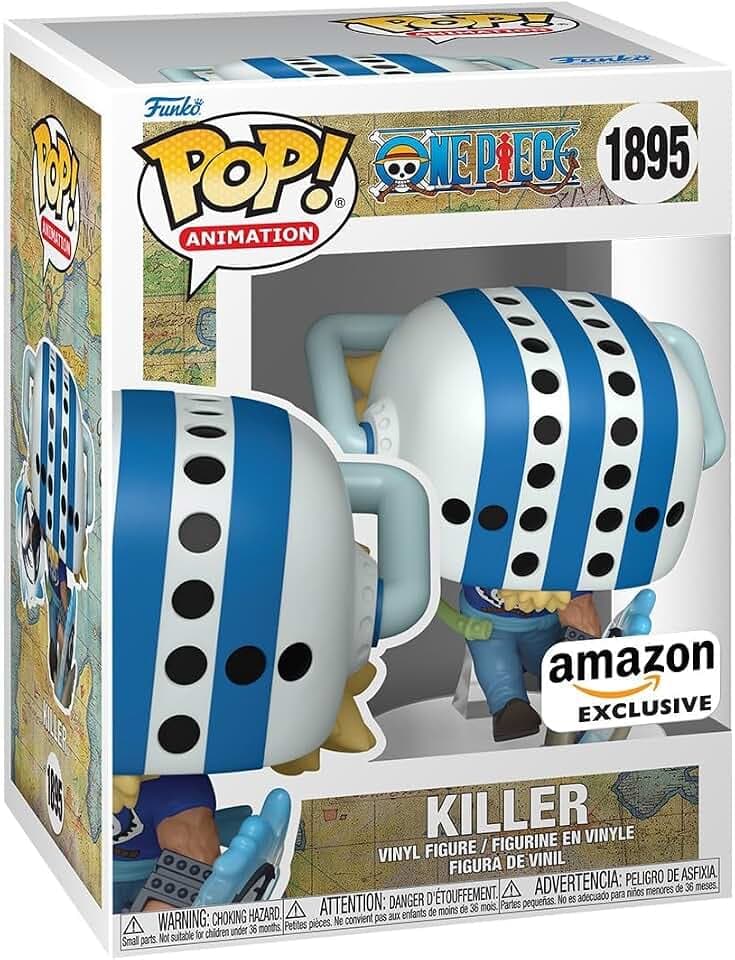 Funko Pop Animation: One Piece - Killer - Amazon Exclusive - Collectable Vinyl Figure - Gift Idea - Official Merchandise - Toys for Kids & Adults - Anime Fans