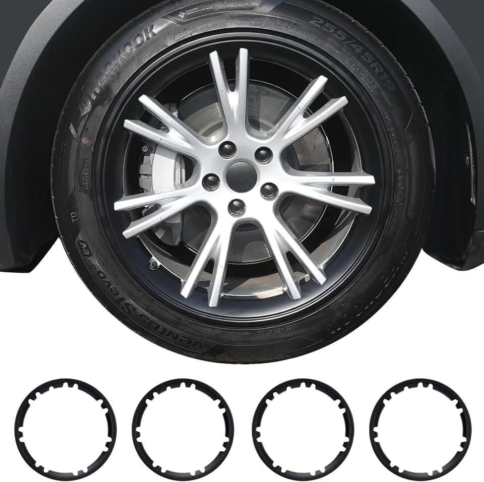Wheel Rim Protector for Tesla Model Y Gemini 19 inch Apollo Wheels 2020-2024 Model Y Accessories All-in-one Car Tire Trim Rings Rim Case Hubcaps Wheel Cover