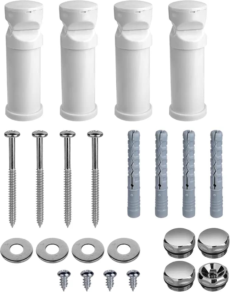 Halterung für Badheizkörper in weiss chrom und schwarz