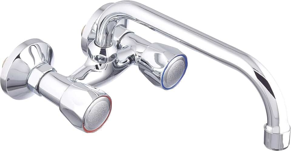 DP bath - Spültischarmatur Wandinstallation Sauco 110, 1 Stück, silber, BC110