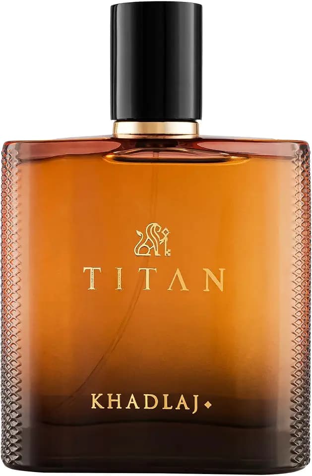 Khadlaj Titan – Citrus, Spicy, Aromatic, Amber – Eau de Parfum Spray Long-Lasting Fragrance for Men, 3.4 Ounce / 100ml