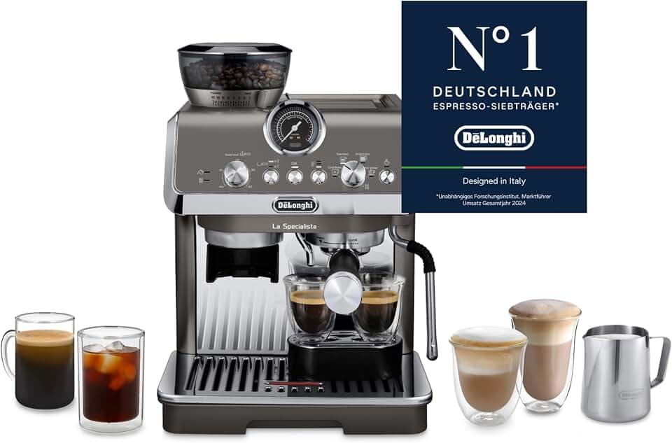 De'Longhi La Specialista Arte Evo - Espressomaschine 4 Getränke Titan