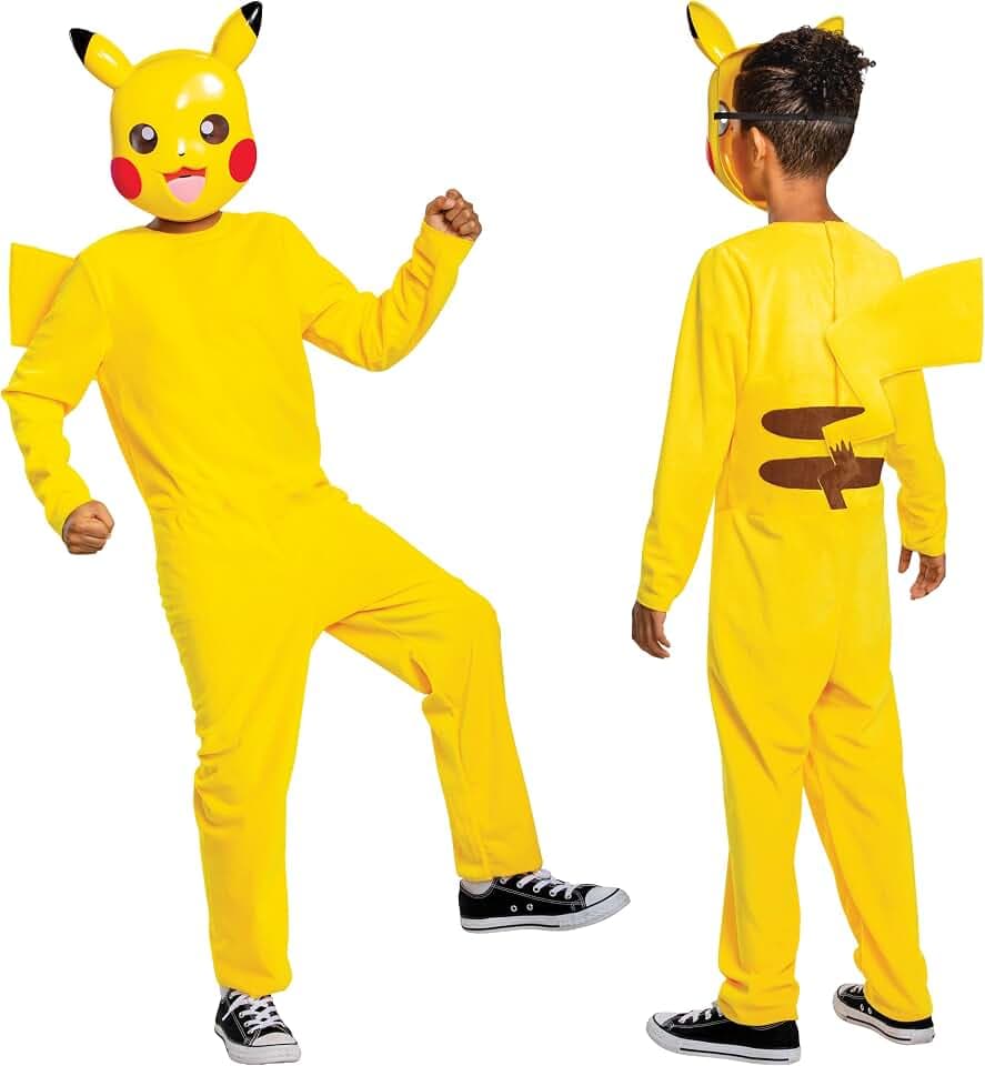 Pokémon Pikachu Children's Costume, Officially Licensed by Disguise, Comfortable Fit and Detailed Design, L 10 To 12, Gelb