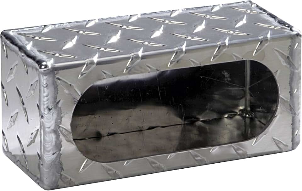 Buyers Products LB383ALDT Diamond Tread Aluminum Single Oval Light Box