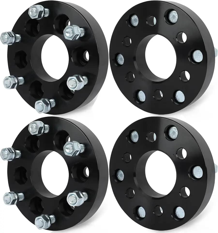 ECCPP 4PCS 6x4.5 to 6x5.5 Wheel Adapters Lug Centric 1.25" 6 Lug (only 6x5.5 Wheels) for 1991-2004 for Dodge Dakota| 1998-2003 for Dodge Durango| 1992-2017 for Dodge Viper-NOT FIT Stock Rims