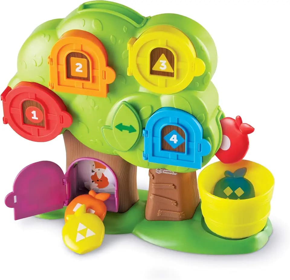 Learning Resources Hide & Seek Learning Treehouse, Number Toddler Games, Color Recognition, Gifts for Boys and Girls, Ages 2 +