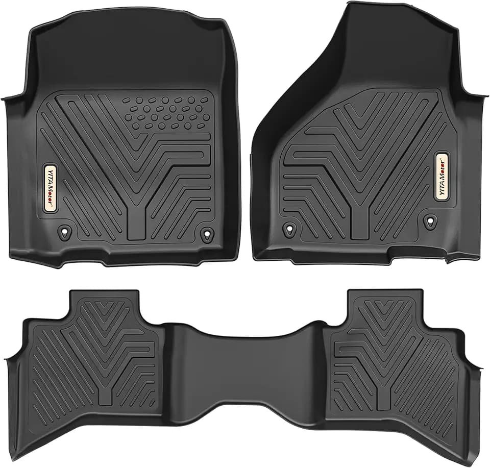 YITAMOTOR Floor Mats Fit for 2012-2018 Dodge Ram 1500 Quad Cab