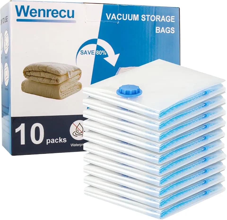 Vakuumbeutel für Kleidung – 10 STK 30 x 40 cm Wiederverwendbare Kleidungs Aufbewahrungsbeutel Vakuumbeutel, mit Dicht und Platzsparende Reisebeutel, für Kleidung, Bettdecken, Bettwäsche usw