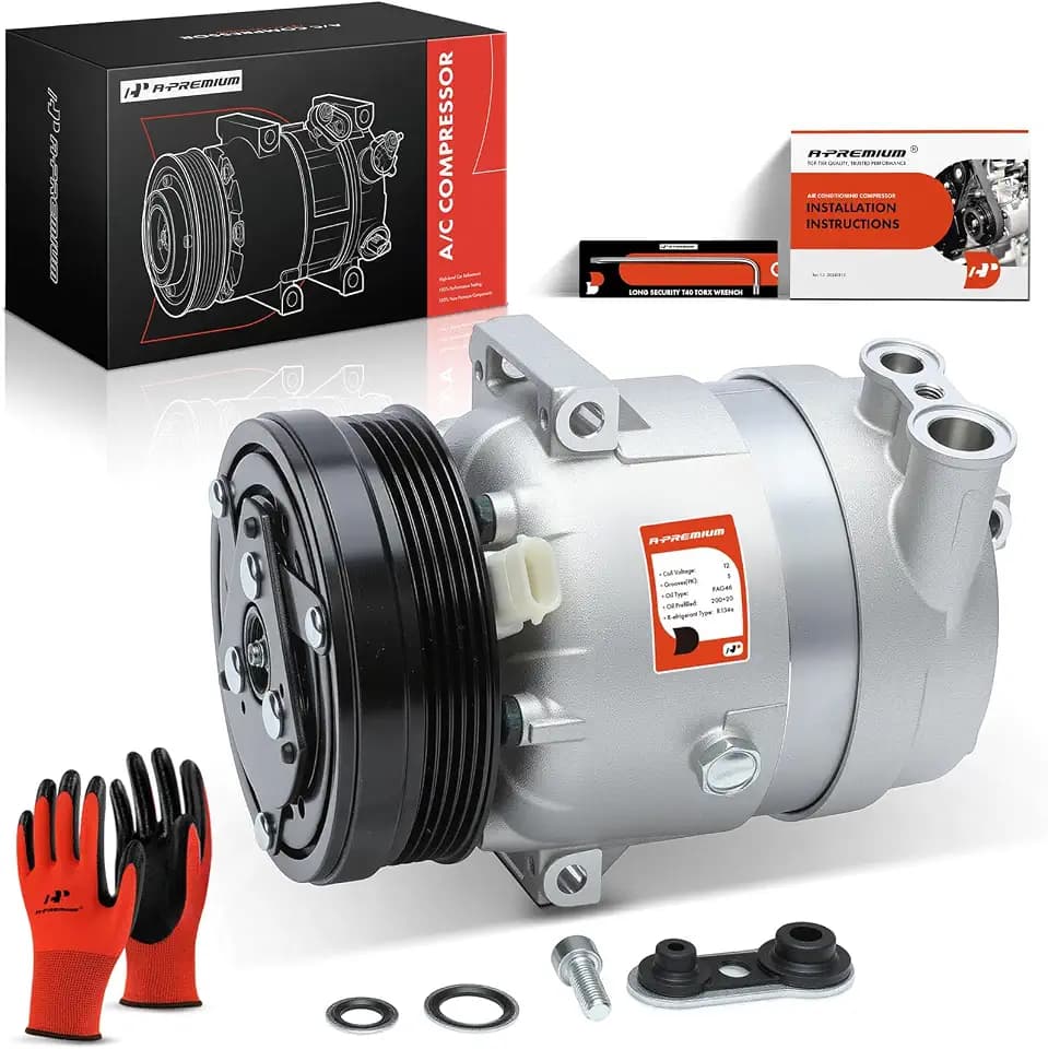 A-Premium Air Conditioner AC Compressor with Clutch