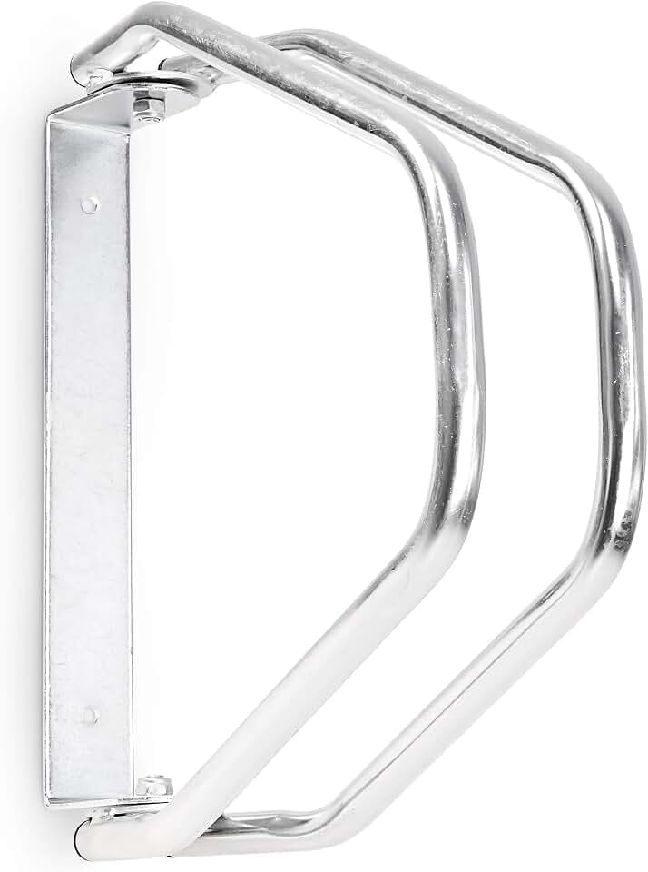 Relaxdays Fahrradständer zur Wandmontage, silber | Wandhalterung für 1 Fahrrad, Verzinkt, Verstellbar, HBT: 32,5 x 9 x 28,5 cm