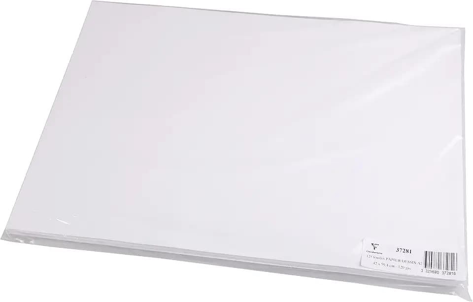 Clairefontaine 37281C 125 Bogen Skizzenpapier A2 120g Weiß