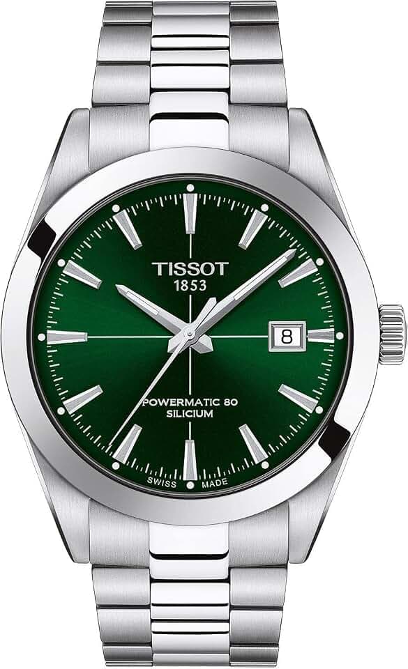 Tissot Gentleman, Swiss Powermatic 80 Automatic, 40mm, Green Dial, Men's Watch