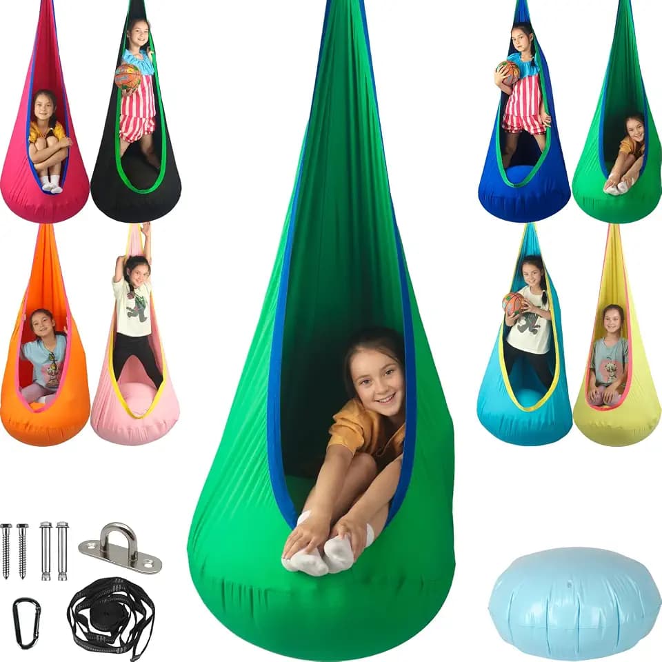 Kids Sensory Pod Swing Seat Max 300 Lbs Therapy Hammock Chair