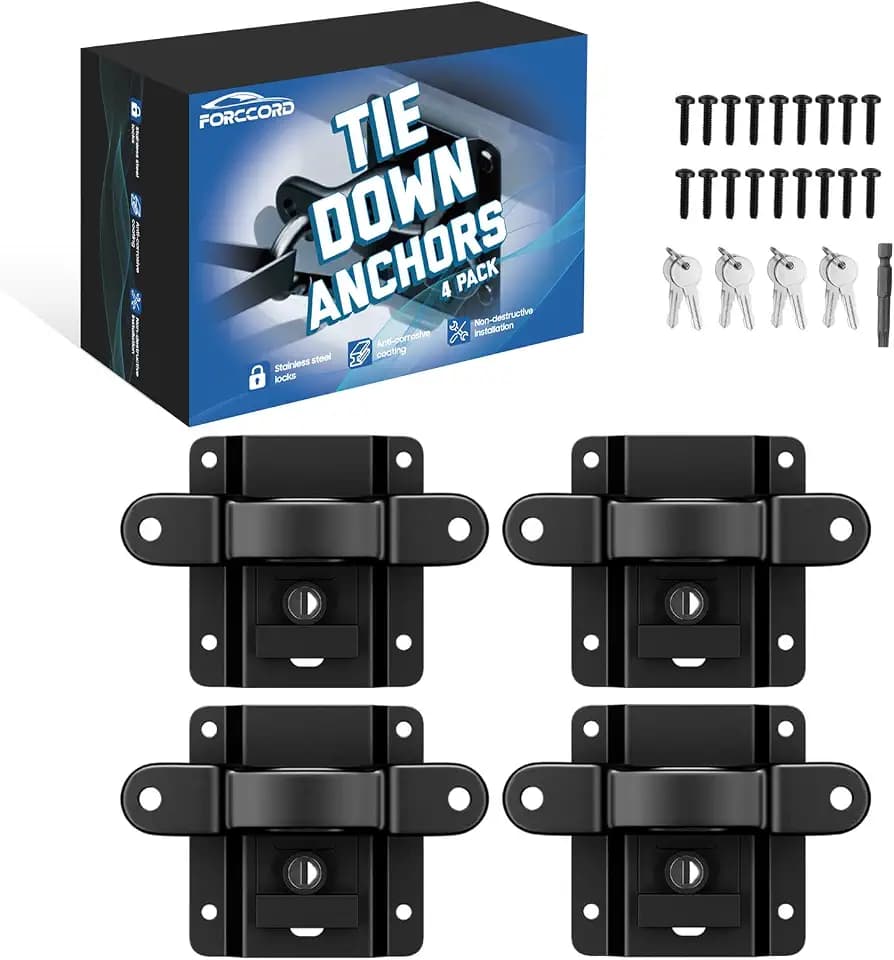 4-Pack Tie Down Anchors for F150 F250 F350 2015-2026