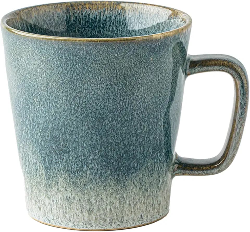 Ceramic Coffee Mug, 13 oz Tea Cup with Handle, Sage Green