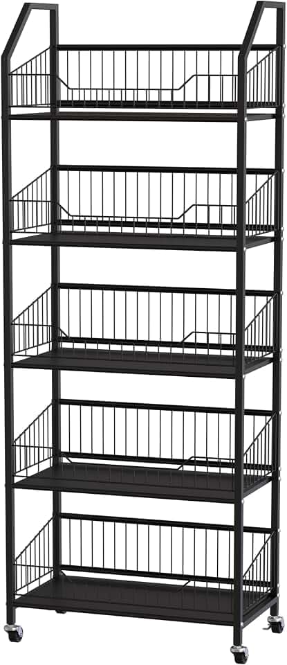 5 Tier Supermaket Snack Rack Display Stand
