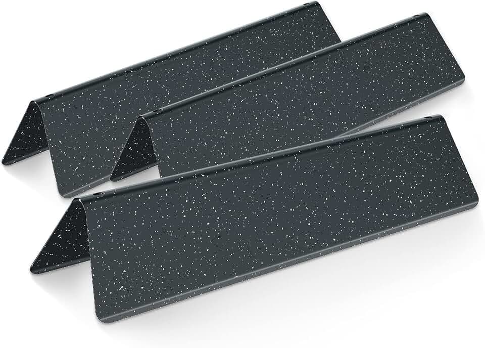 7635 Flavorizer Bars Porzellan-emailliert für Weber Gasgrill Spirit 200 Series, 38.9x8.9x6.8CM Brennerabdeckung Porzellan-emailliert Ersatzteile für Spirit E210 S210 E220 S220. (7635)