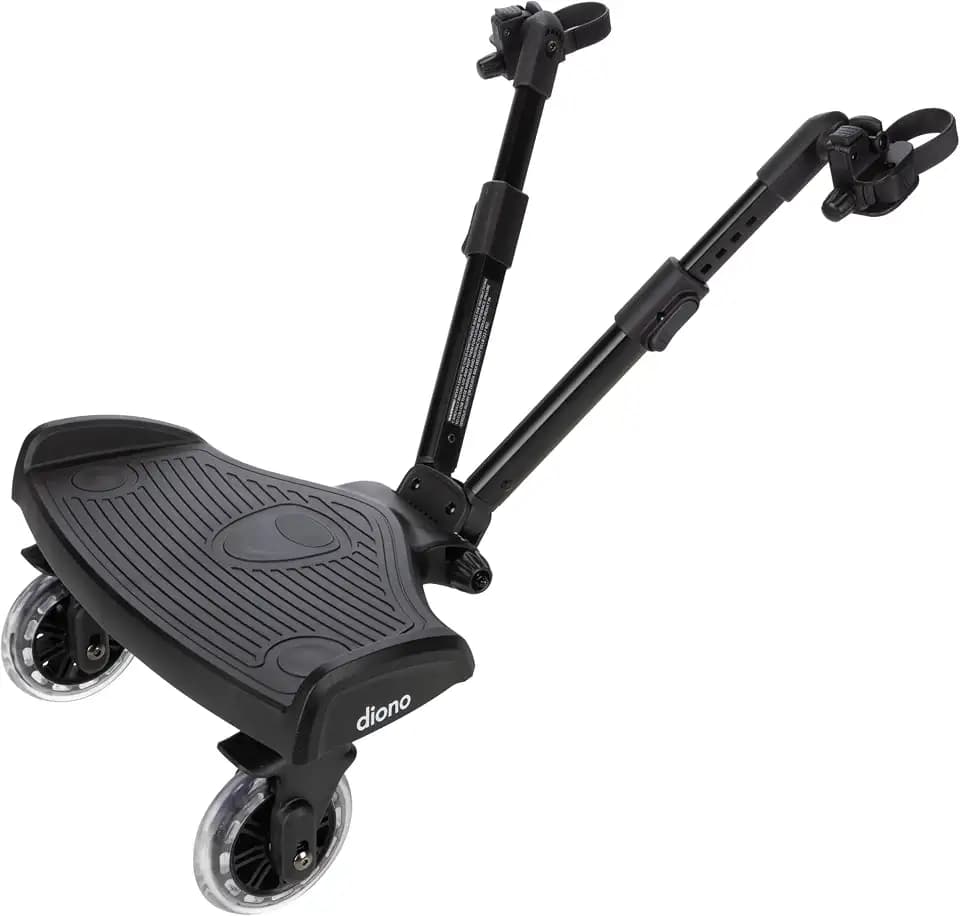 Diono Hop 'n Roll Universal Stroller Board, Compatible with Most Strollers, Wagons and Travel Systems, Holds Children up to 50lbs, Black