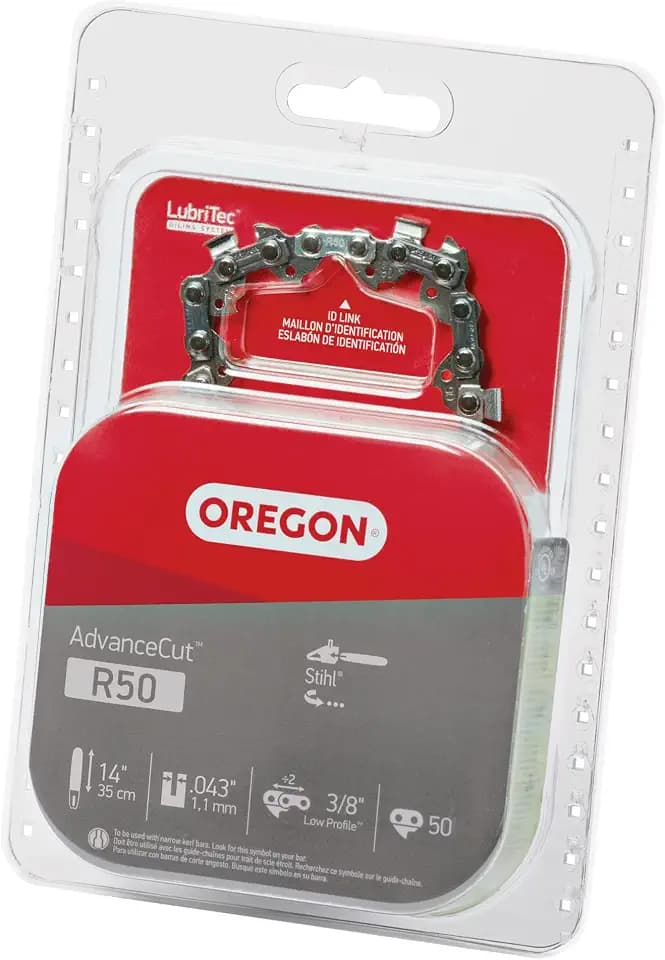Oregon Chainsaw Chain for 14" Bar, 3/8" LP, .043" Gauge, 50 Drive Links
