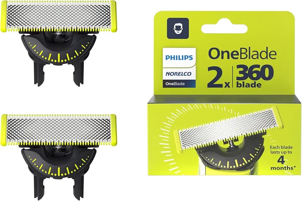 Philips Norelco OneBlade 360 Replacement Blades, 2 Pack