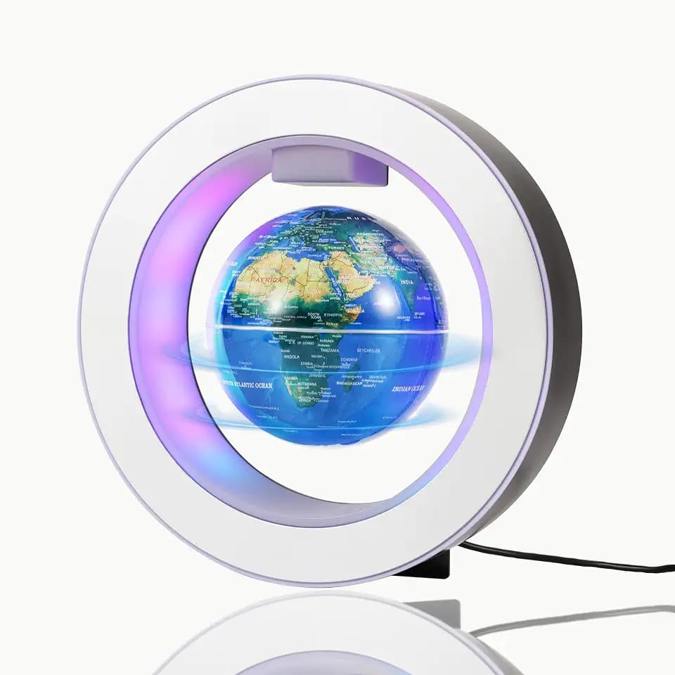 Magnetisch Schwebender Globus 4" mit LED-Sternbildern, Rotierend für Kinder, Coole Büro-Deko und Einzigartige Geschenkideen für Männer oder Technische Geburtstagsgeschenke für Teenager-Jungen