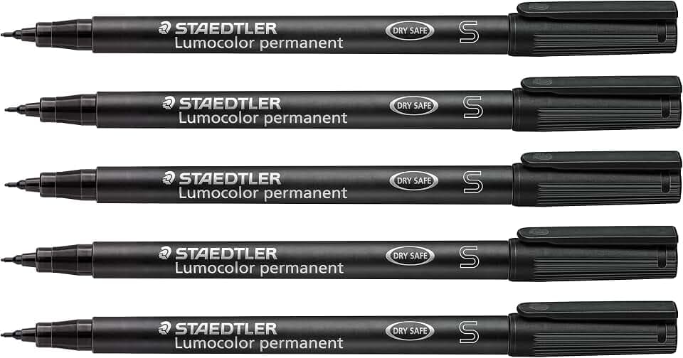 STAEDTLER Lumocolor 313 Permanent Universalstift – Schwarz, S