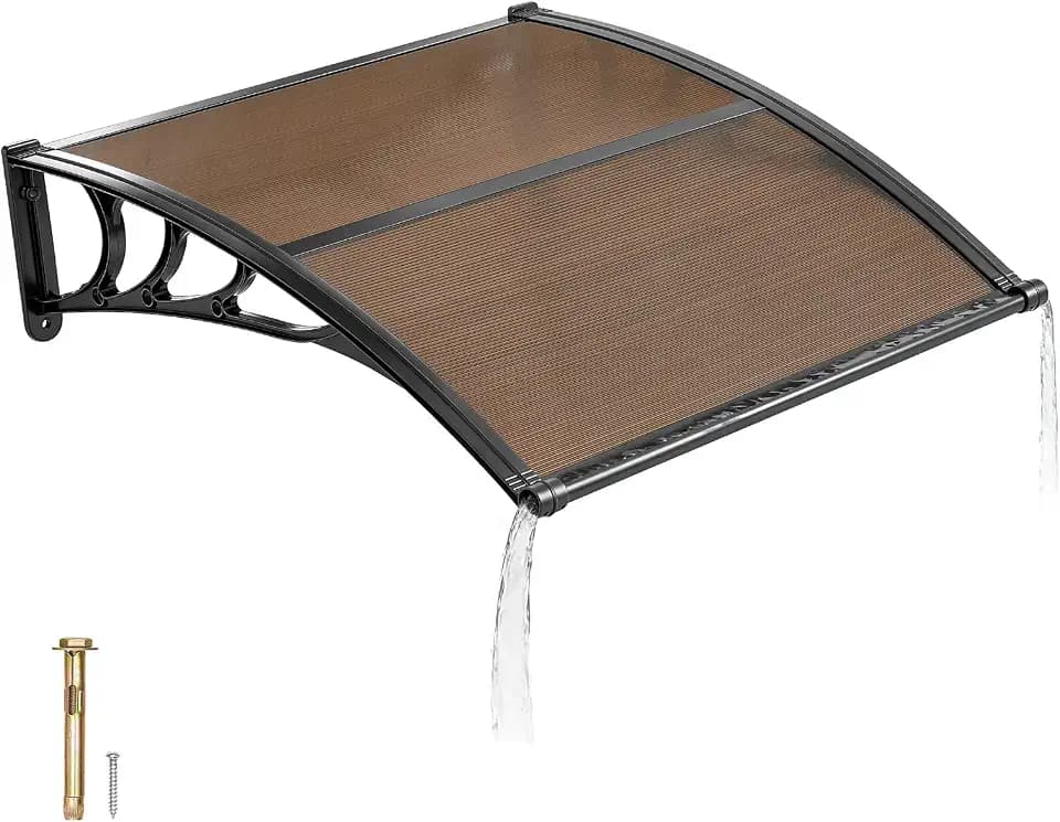 VEVOR Awnings for Door Entrance 38" x 40" Window Awning Canopy Exterior