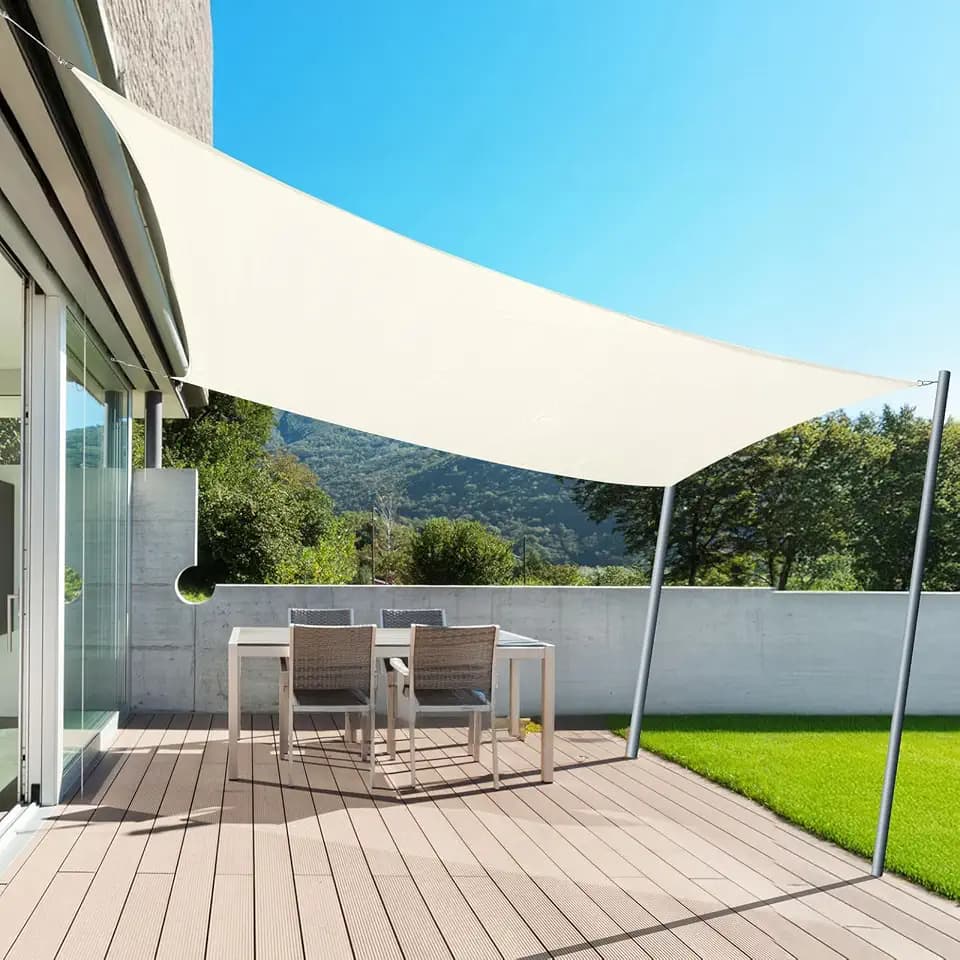 AXT SHADE Sonnensegel Wasserdicht Rechteckig 2,5x3,5 Creme