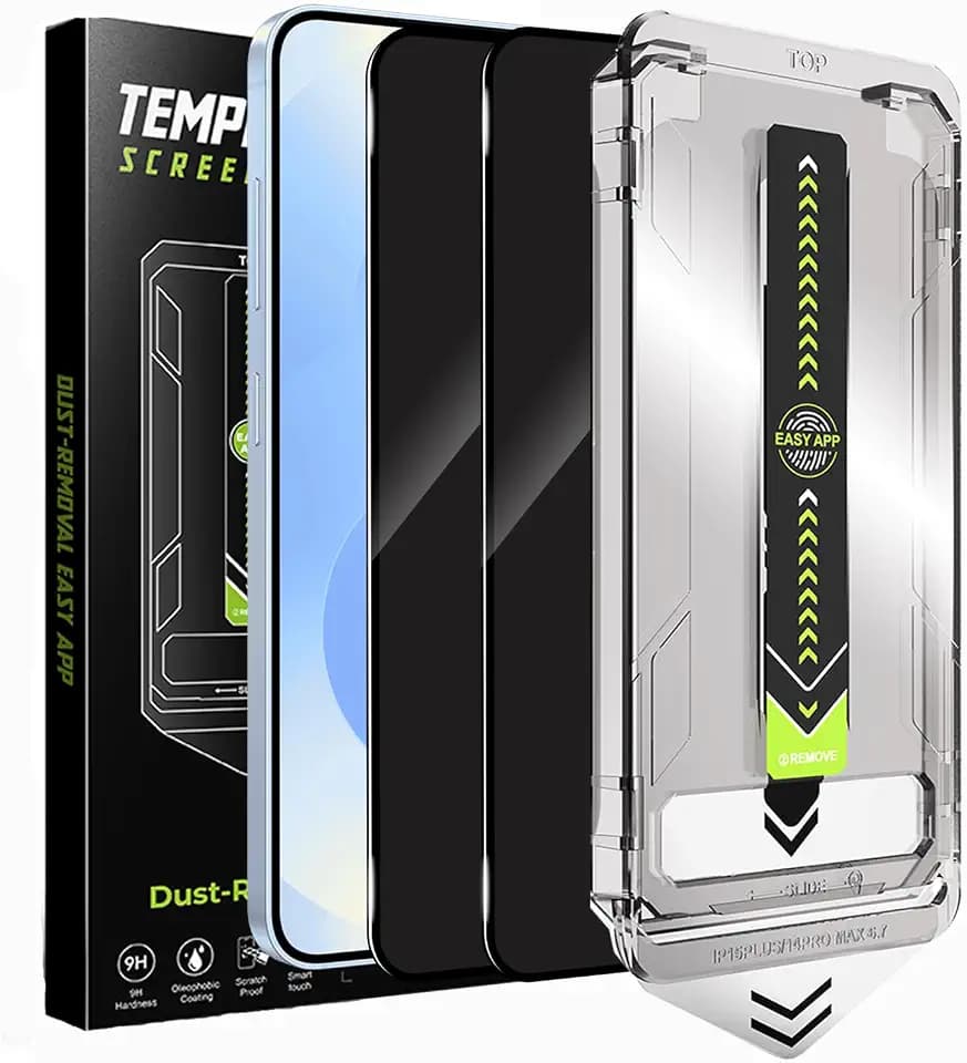 2 Pack for Samsung Galaxy S25 Plus Privacy Screen Protector Auto-Alignment