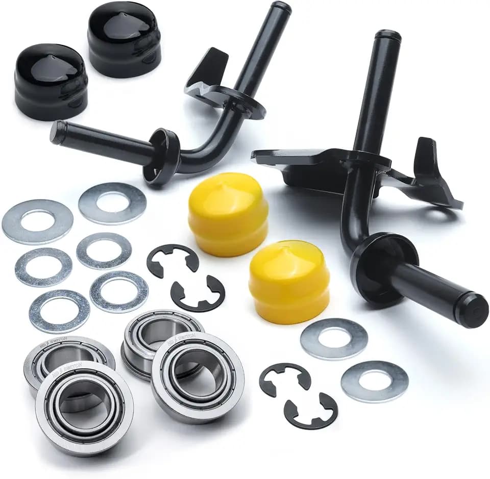 Wheel Bushing to Bearing Conversion Kit & Front Axle Steering Spindle AUC10011 AUC10012 GY22521 GY22316 for John Deere D105 D110 D125 D130 D140 D155 D160 D170 107H 107S 92H S240 w/SN# 700000 & Up Only