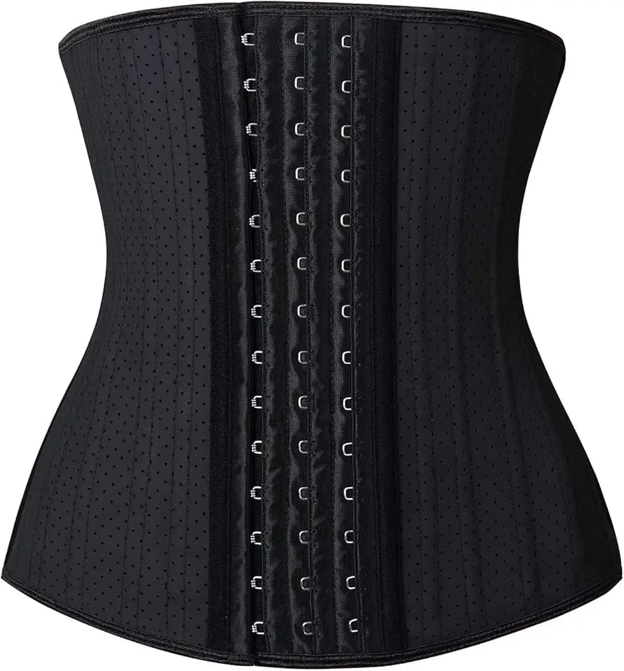 YIANNA Korsett Damen Bauchweg Stark Formend Latex Waist Trainer Corset Body Shaper Corsage Shapewear Taillenformer