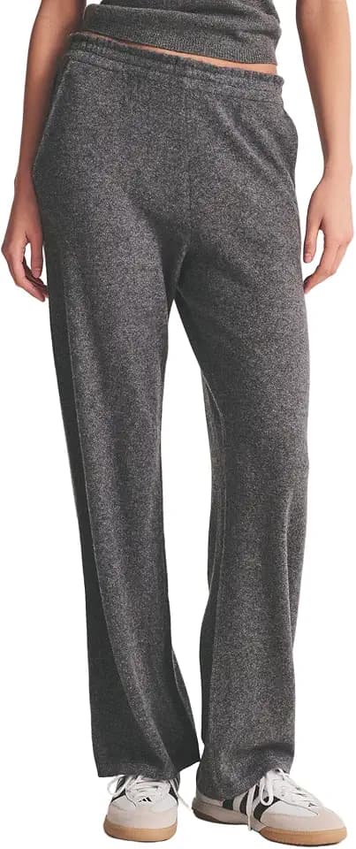 NAADAM Women's Signature Cashmere Paperbag Wide Leg Pants