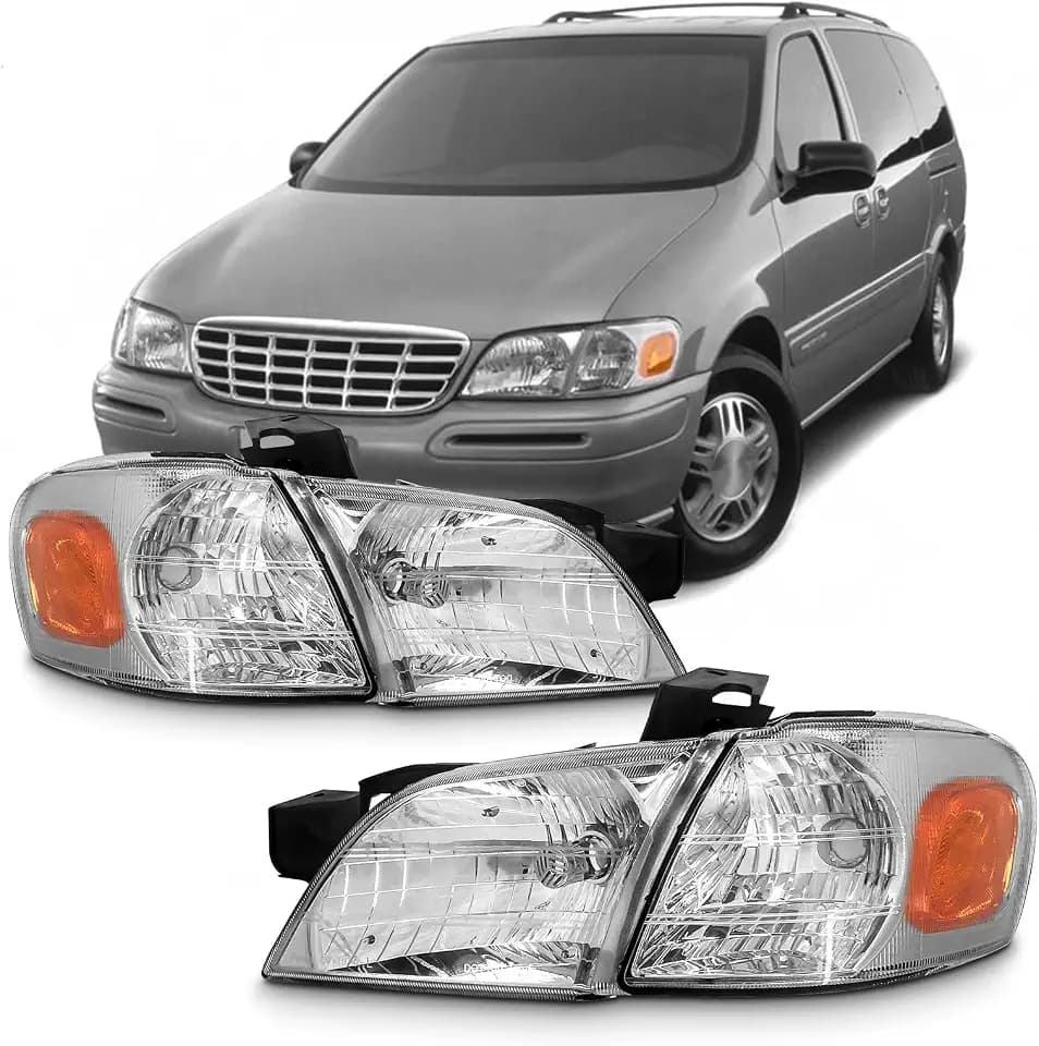 for 1997-2005 Chevy Venture Headlights Assembly Pair