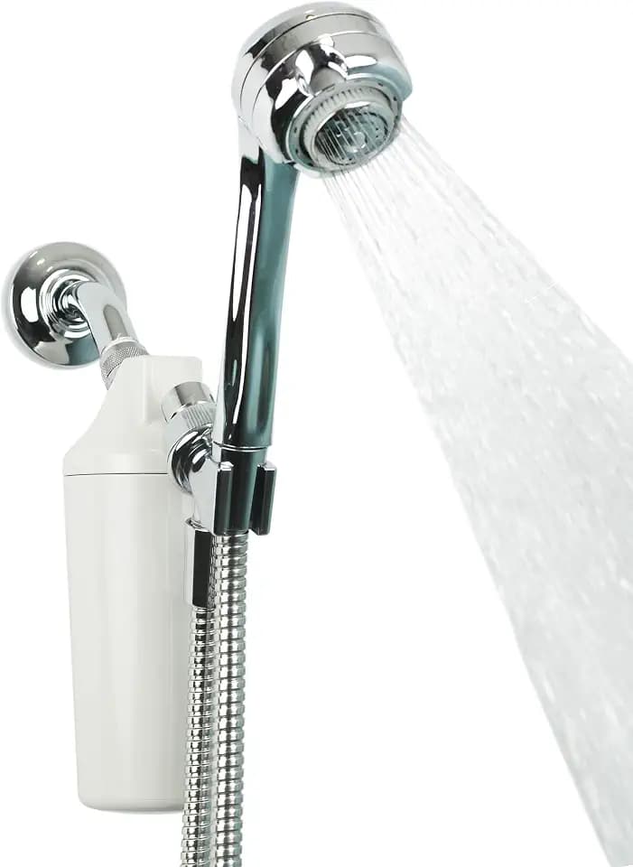 Aquasana Shower Filter | Chrome Handheld Wand 3-Setting Head | AQ-4105CHR-E