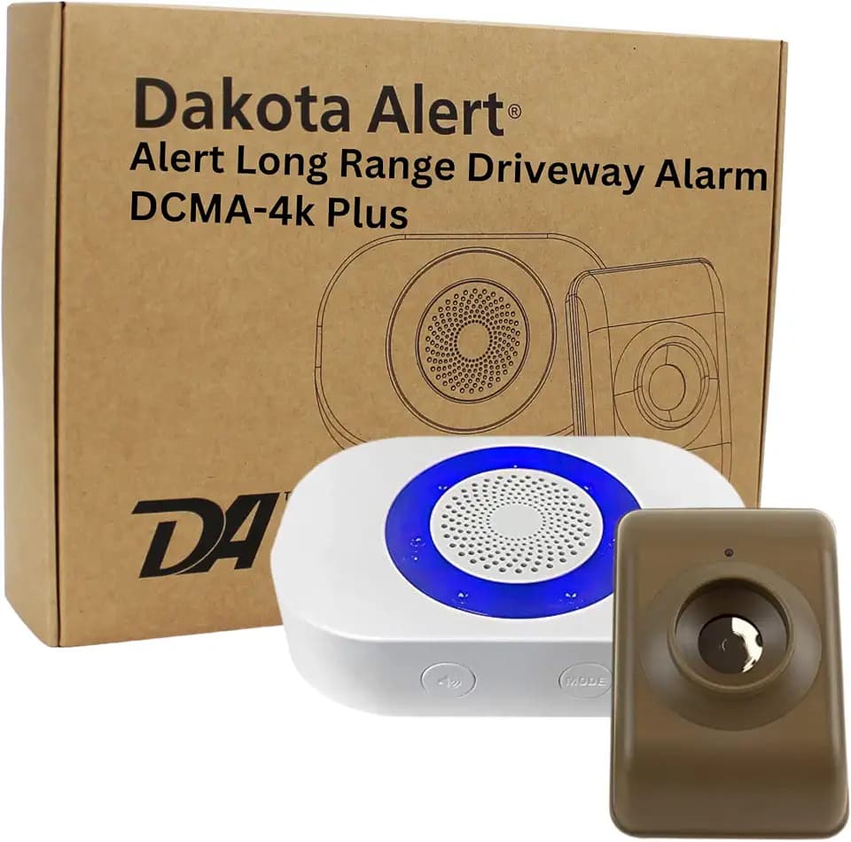 Dakota Alert Wireless Driveway Alarm DCMA-4K Plus 1-Mile Motion Sensor Kit